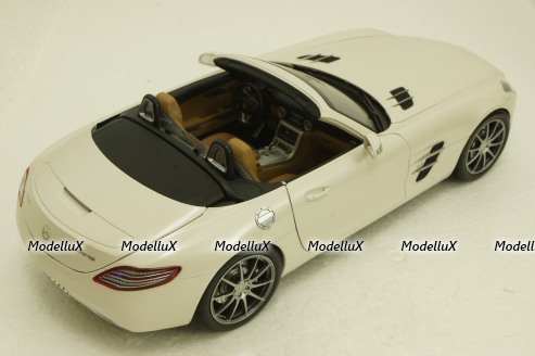 Mercedes SLS AMG Roadster R197 2009, white, 183491, Norev 1:18