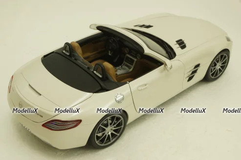 Mercedes SLS AMG Roadster R197 2009, white, 183491, Norev 1:18