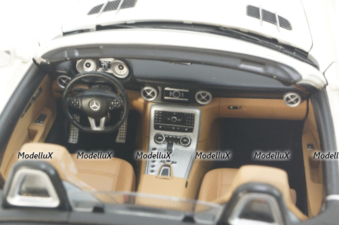 Mercedes SLS AMG Roadster R197 2009, white, 183491, Norev 1:18