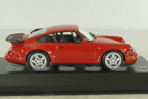 Porsche 911 (964) Turbo 1990, red, 943069106, Maxichamps 1:43