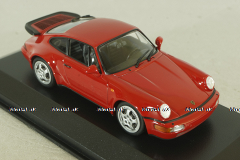 Porsche 911 (964) Turbo 1990, red, 943069106, Maxichamps 1:43