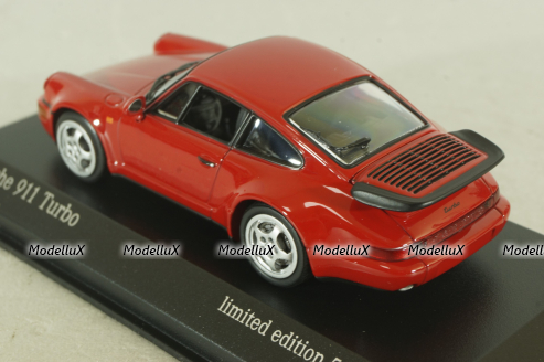 Porsche 911 (964) Turbo 1990, red, 943069106, Maxichamps 1:43