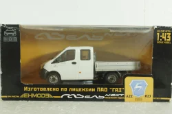 Газель Next А22R23 бортовой бел/сер, Н560, Наш автопром 1:43