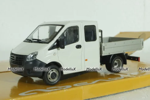 Газель Next А22R23 бортовой бел/сер, Н560, Наш автопром 1:43 уценка!