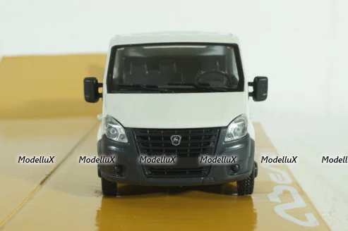 Газель Next А22R23 бортовой бел/сер, Н560, Наш автопром 1:43 уценка!