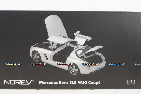 Mercedes SLS AMG Gullwing Coupe (C197) 2009, silver metallic, 183490, Norev 1:18