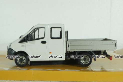 Газель Next А22R23 бортовой бел/сер, Н560, Наш автопром 1:43