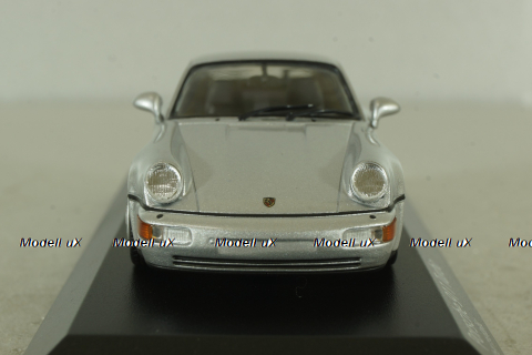 Porsche 911 (964) Turbo 1990, silver,943069104, Maxichamps 1:43
