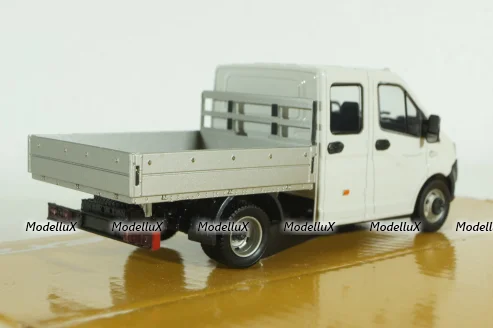 Газель Next А22R23 бортовой бел/сер, Н560, Наш автопром 1:43 уценка!
