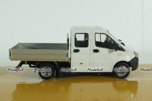 Газель Next А22R23 бортовой бел/сер, Н560, Наш автопром 1:43