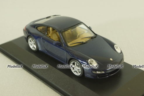 Porsche 911 (997) Carrera 2004, blue, 400063020, Minichamps 1:43