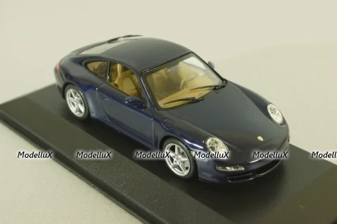 Porsche 911 (997) Carrera 2004, blue, 400063020, Minichamps 1:43