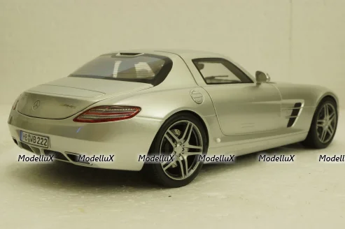 Mercedes SLS AMG Gullwing Coupe (C197) 2009, silver metallic, 183490, Norev 1:18