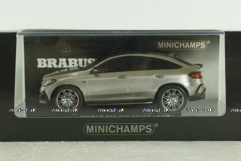 Mercedes GLE 63S COUPE, BRABUS 850  4x4 (C292) 2016, silver, 437034314, Minichamps 1:43