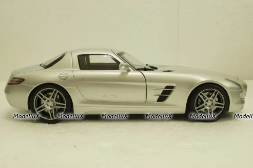 Mercedes SLS AMG Gullwing Coupe (C197) 2009, silver metallic, 183490, Norev 1:18
