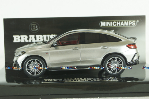 Mercedes GLE 63S COUPE, BRABUS 850  4x4 (C292) 2016, silver, 437034314, Minichamps 1:43