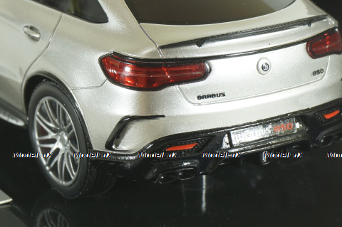 Mercedes GLE 63S COUPE, BRABUS 850  4x4 (C292) 2016, silver, 437034314, Minichamps 1:43