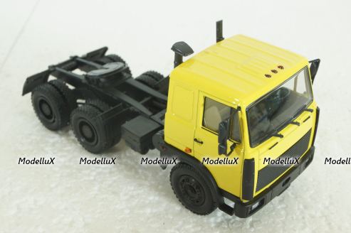 Маз-64224 тягач 1989г, желтый Н799, Наш Автопром 1:43