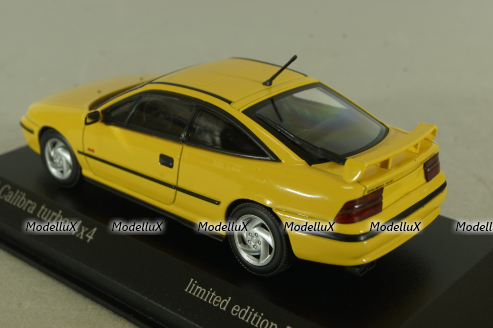 Opel Calibra Turbo 4x4 Baujahr 1989, yellow, 943045724, Maxichamps 1:43