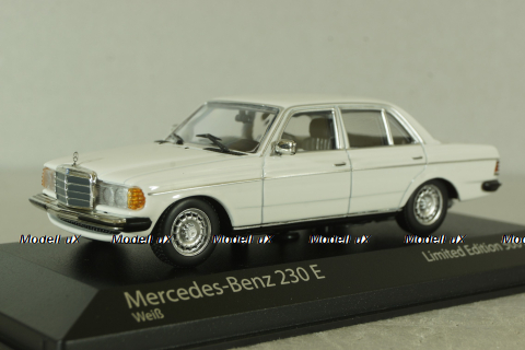 Mercedes 230E (W123) 1982, white, 94032206, Minichamps/Maxichamps 1:43