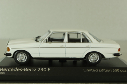Mercedes 230E (W123) 1982, white, 94032206, Minichamps/Maxichamps 1:43