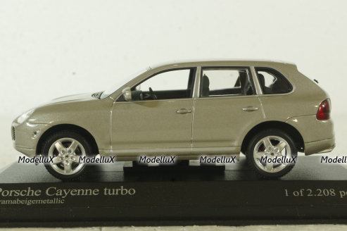 Porsche Cayenne Turbo 2002, beige metallic, 400061081, Minichamps 1:43