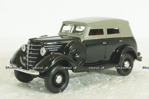 Газ-61, черно/серый, Наш Автопром 1:43