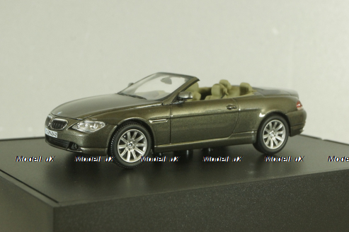 BMW 645 Cabrio (E64) 2003, stratus grey, 80420153434, Kyosho 1:43