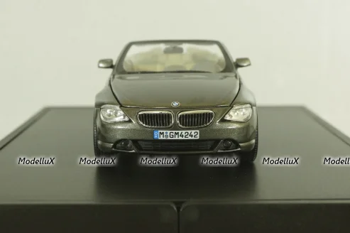BMW 645 Cabrio (E64) 2003, stratus grey, 80420153434, Kyosho 1:43