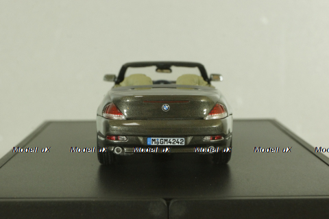BMW 645 Cabrio (E64) 2003, stratus grey, 80420153434, Kyosho 1:43