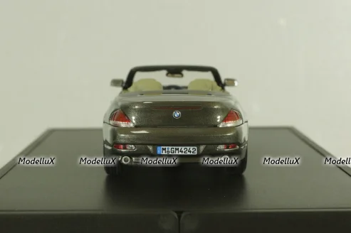 BMW 645 Cabrio (E64) 2003, stratus grey, 80420153434, Kyosho 1:43