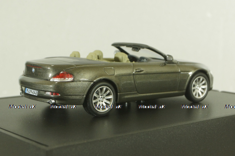 BMW 645 Cabrio (E64) 2003, stratus grey, 80420153434, Kyosho 1:43
