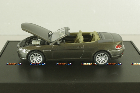 BMW 645 Cabrio (E64) 2003, stratus grey, 80420153434, Kyosho 1:43