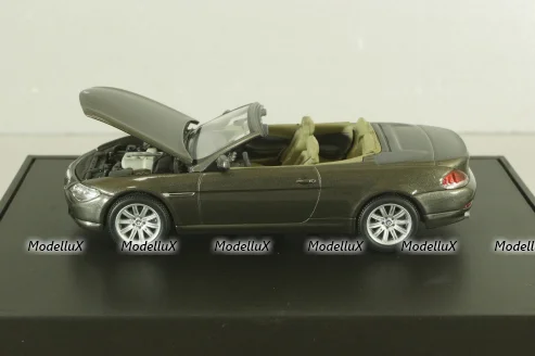 BMW 645 Cabrio (E64) 2003, stratus grey, 80420153434, Kyosho 1:43