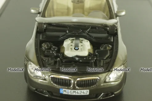 BMW 645 Cabrio (E64) 2003, stratus grey, 80420153434, Kyosho 1:43