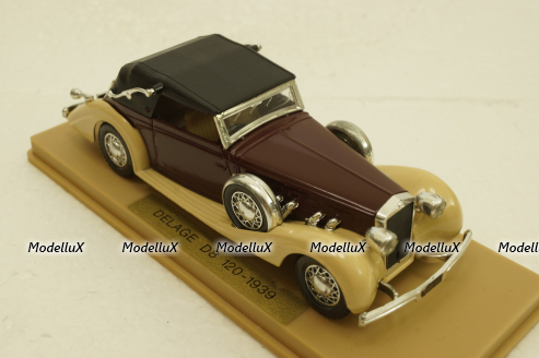 Delage D8 120, cabriolet soft top, 1939, Solido 1:43