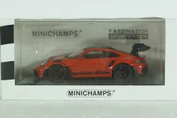 Porsche 911 (992) GT3 RS mit Weissach-Paket, red with black rims and black décor, 413062108, Minichamps 1:43