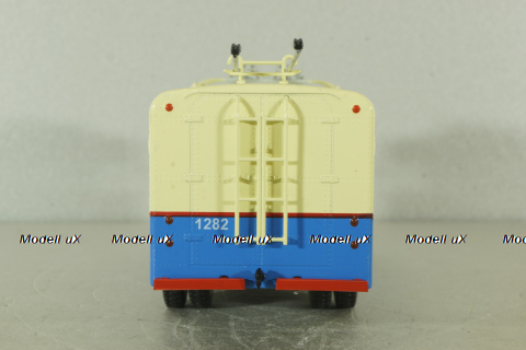 ТГ-3 троллейбус грузовой, бежевый/голубой, NAS011, Наши Автобусы, Спецвыпуск №11, 1:43