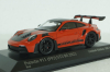 Porsche 911 (992) GT3 RS mit Weissach-Paket, red with black rims and black décor, 413062108, Minichamps 1:43