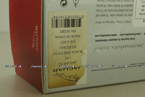 Jaguar XJ (X351)  2009 amethyst black, IXO 1:43