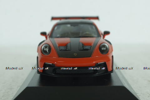 Porsche 911 (992) GT3 RS mit Weissach-Paket, red with black rims and black décor, 413062108, Minichamps 1:43