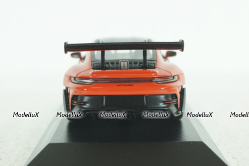 Porsche 911 (992) GT3 RS mit Weissach-Paket, red with black rims and black décor, 413062108, Minichamps 1:43