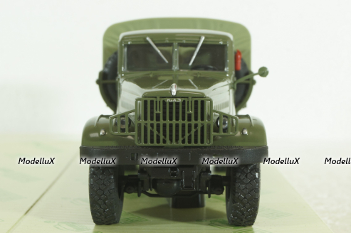 Краз-214Б борт с тентом зеленый 1963, Н287, Наш Автопром 1:43