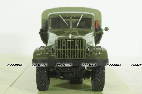 Краз-214Б борт с тентом зеленый 1963, Н287, Наш Автопром 1:43