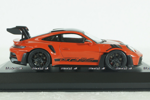 Porsche 911 (992) GT3 RS mit Weissach-Paket, red with black rims and black décor, 413062108, Minichamps 1:43