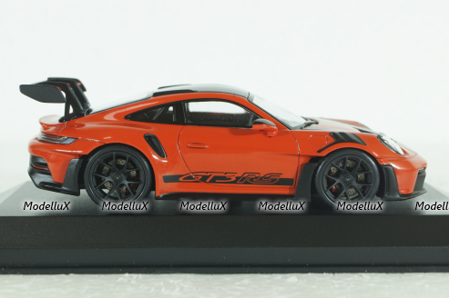 Porsche 911 (992) GT3 RS mit Weissach-Paket, red with black rims and black décor, 413062108, Minichamps 1:43