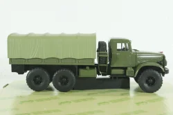 Краз-214Б борт с тентом зеленый 1963, Н287, Наш Автопром 1:43