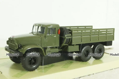 Краз-214Б борт с тентом зеленый 1963, Н287, Наш Автопром 1:43