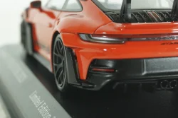 Porsche 911 (992) GT3 RS mit Weissach-Paket, red with black rims and black décor, 413062108, Minichamps 1:43