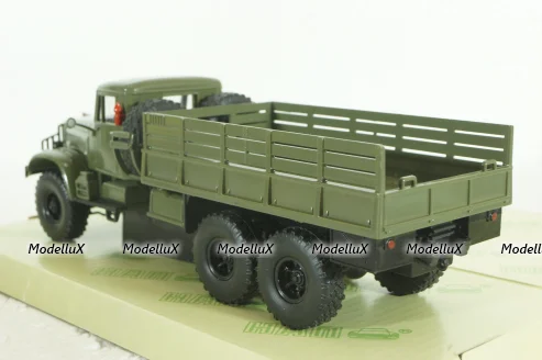 Краз-214Б борт с тентом зеленый 1963, Н287, Наш Автопром 1:43